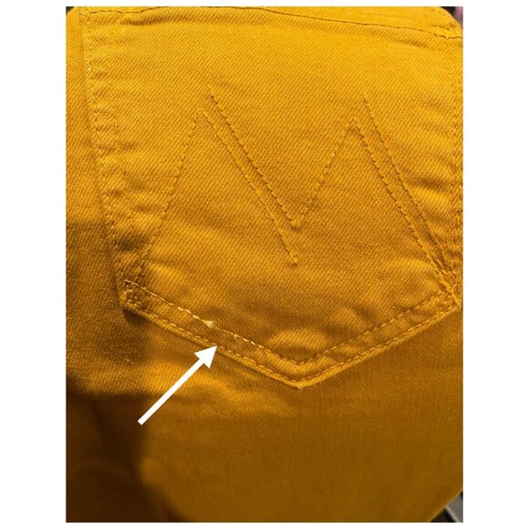 MOTHER The Stunner Ankle Fray Buck Thorn Brown Skinny Button Fly Jeans - Picture 7 of 7